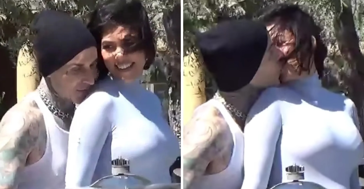 Kourtney Kardashian And Travis Barker Reveal Baby S Sex The Best Way They Know How