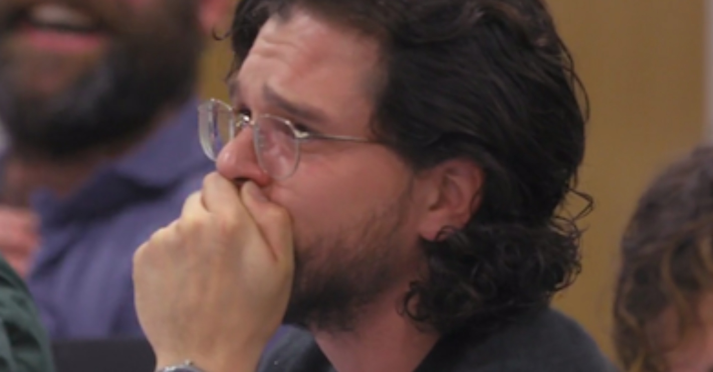 Kit Harington sobs as he realizes Jon Snow will murder Daenerys in the controversial 'Game of Thrones' finale