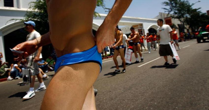 'Denim' speedos are here just in time for your summer vacation