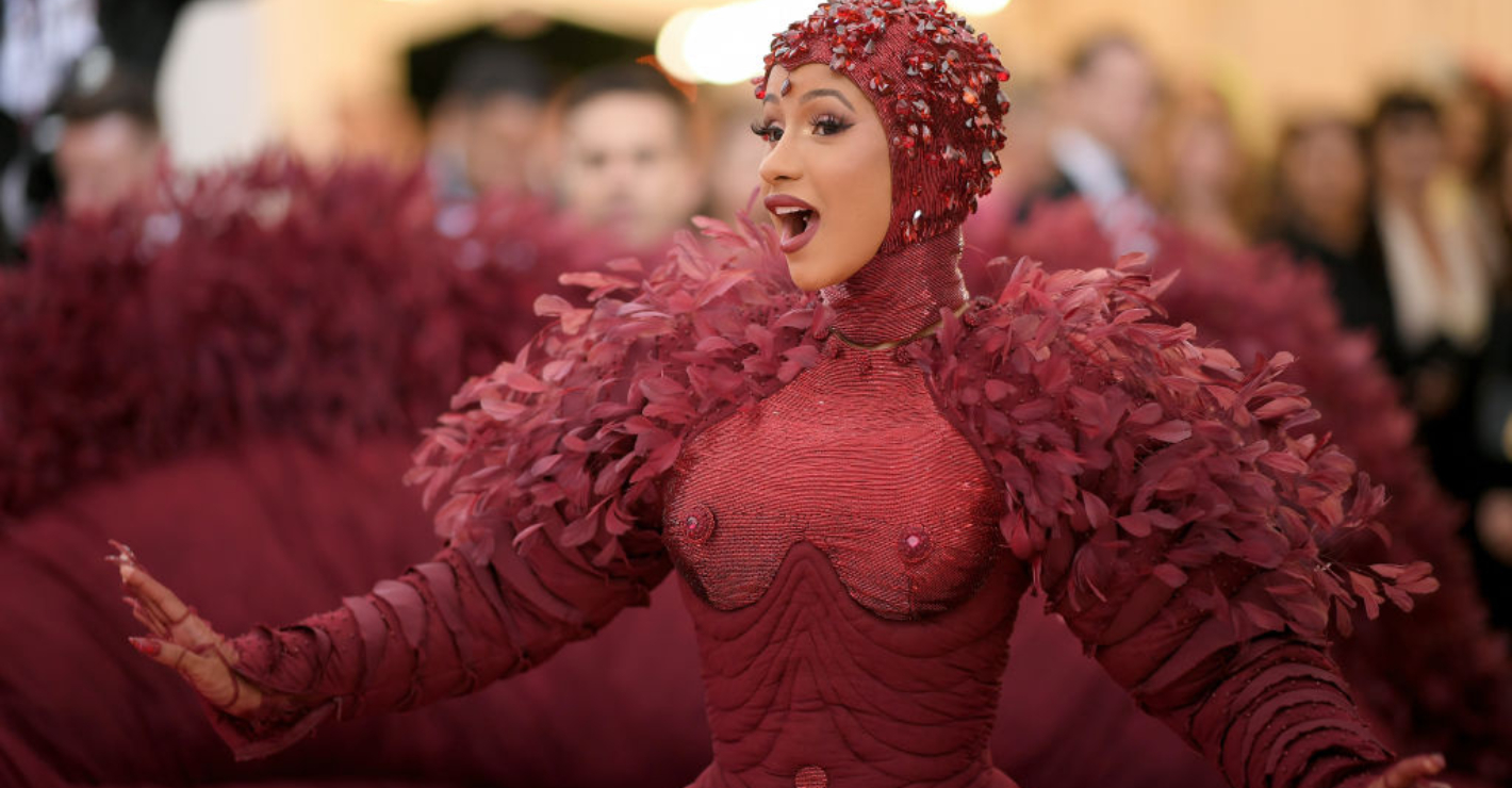 Cardi B's 'menstruation' gown steals the show at the 2019 Meta Gala
