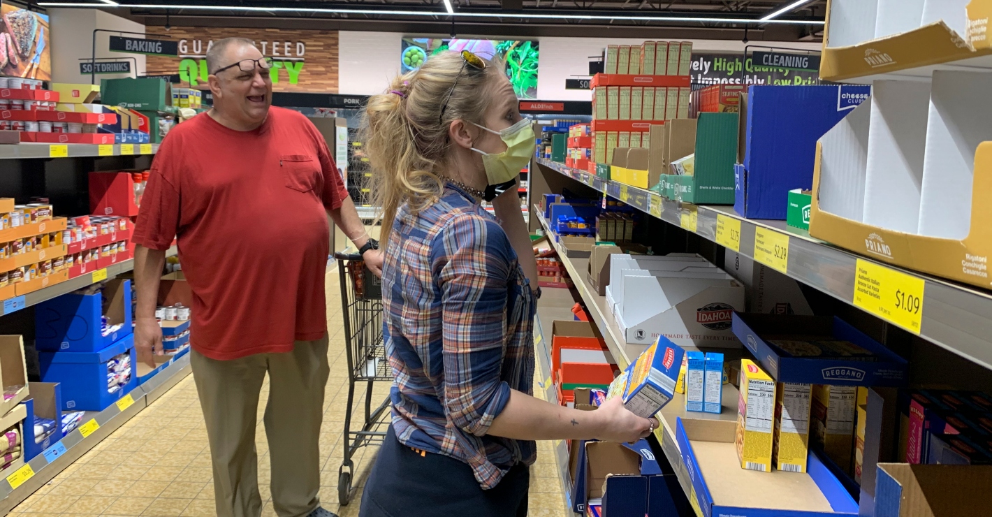 Irate Aldi shopper coughs in worker's face during row at the checkout