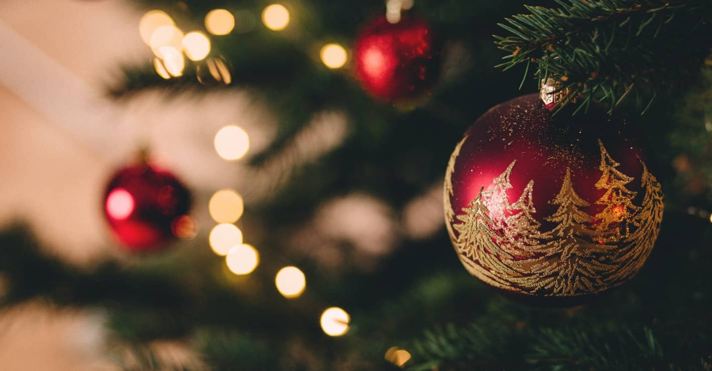 You can now buy half a Christmas tree so you don't have to decorate the back