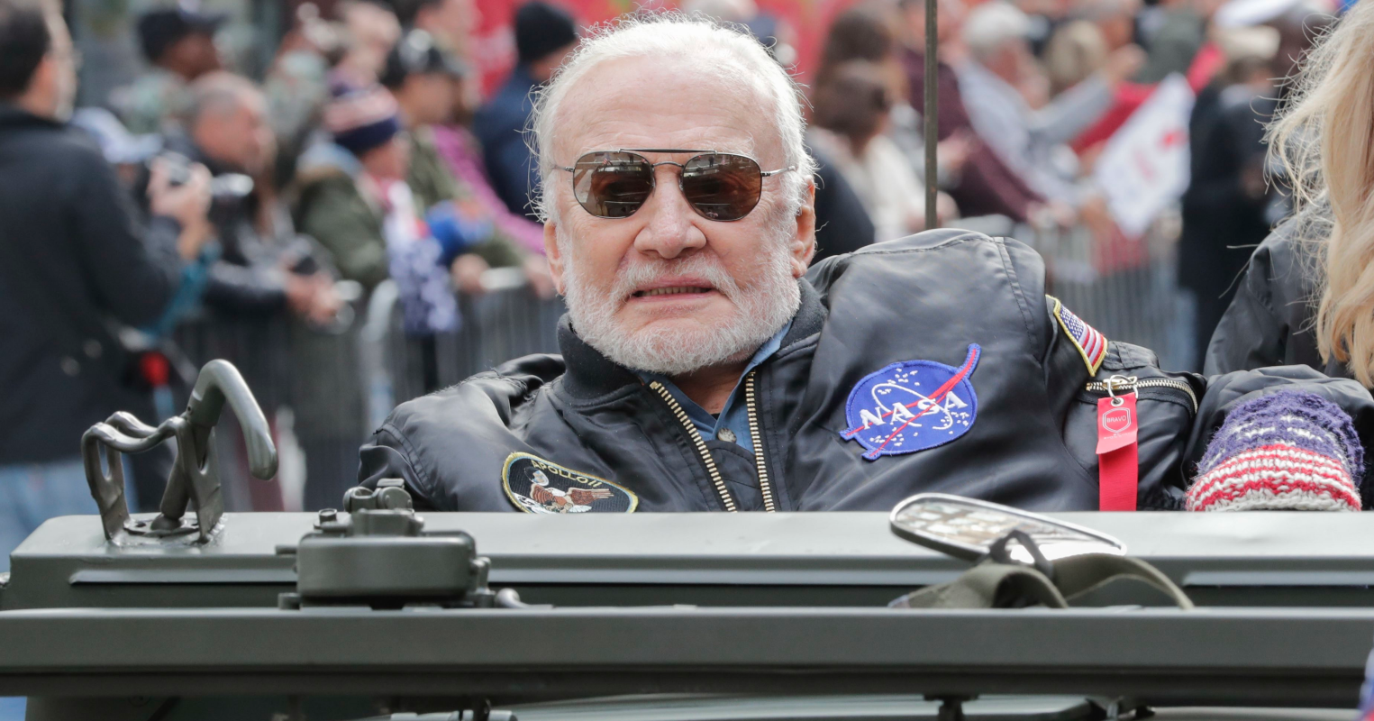 Resurfaced footage showing Buzz Aldrin punch Moon landing denier goes viral once again