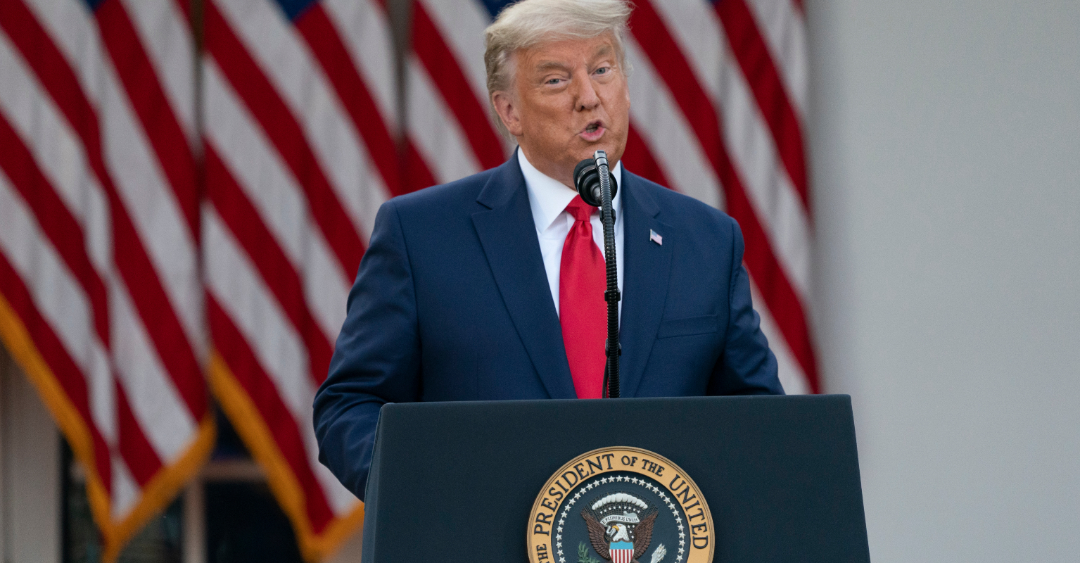 Donald Trump heckled by reporters after ending press conference with no questions