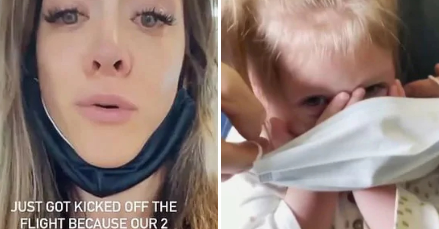 Family Booted Off Flight After 2YearOld Daughter Refused To Wear A Mask VT