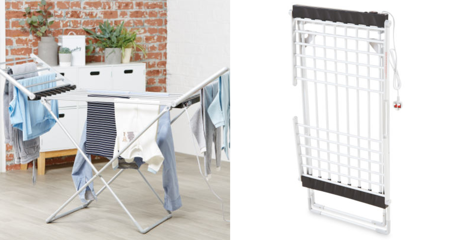 Aldi's Bargain Heated Clothes Airer Is Back On Sale This Month