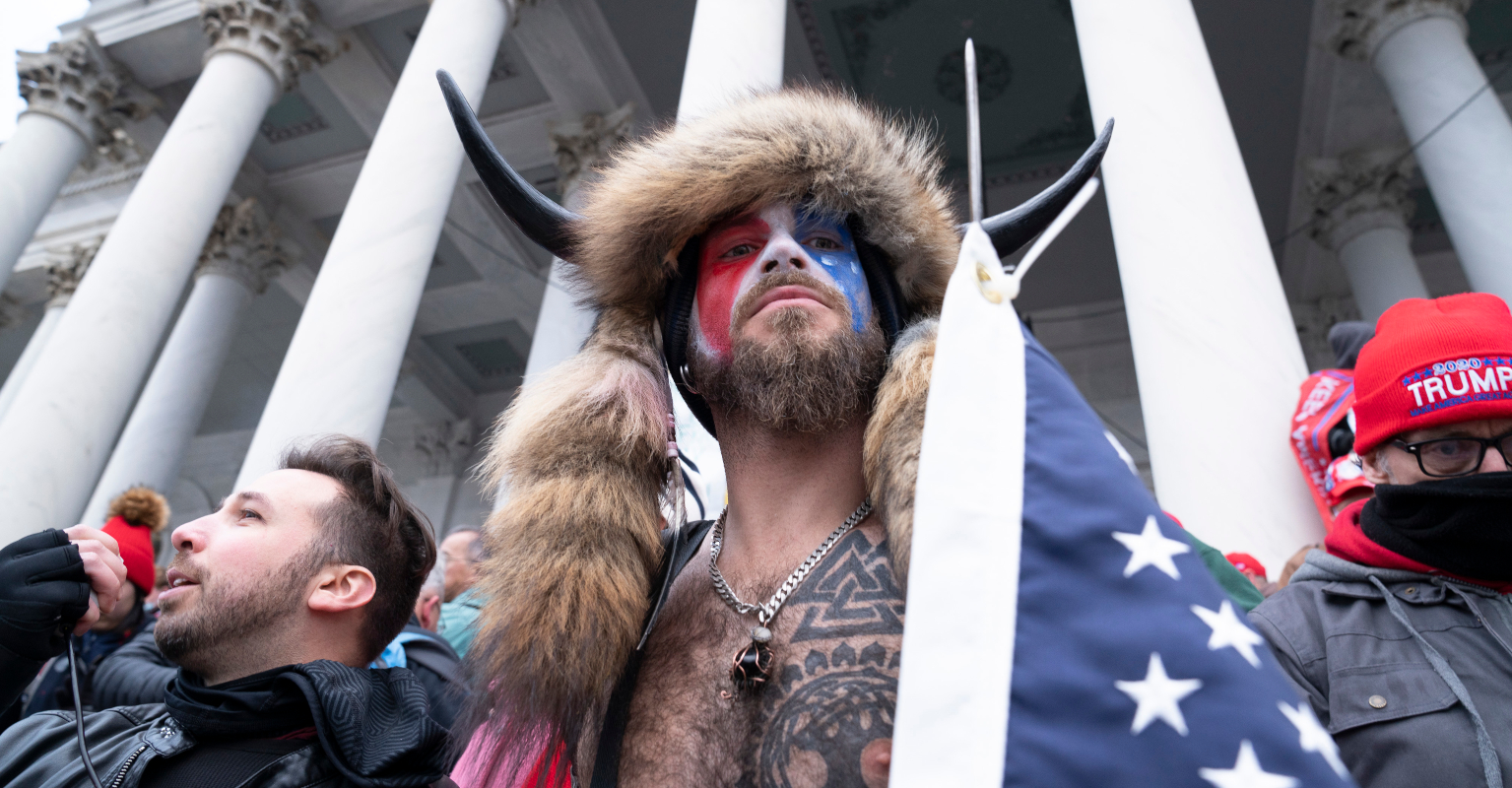 Capitol rioter pictured in horned hat arrested and charged
