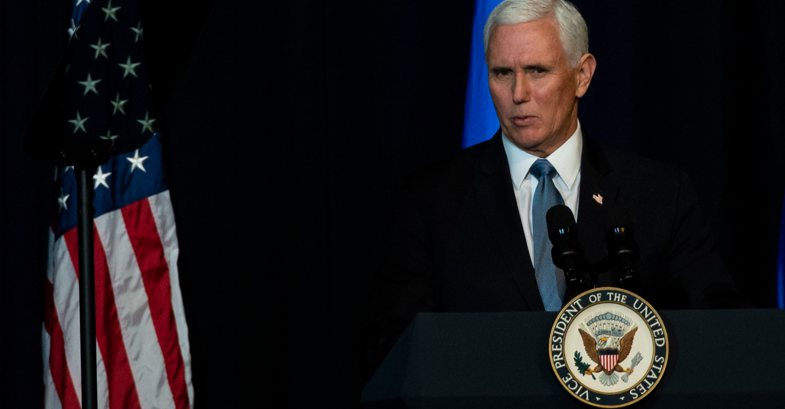 Mike Pence 'proud' that the Trump administration 'is first in decades' to not get US into a new war