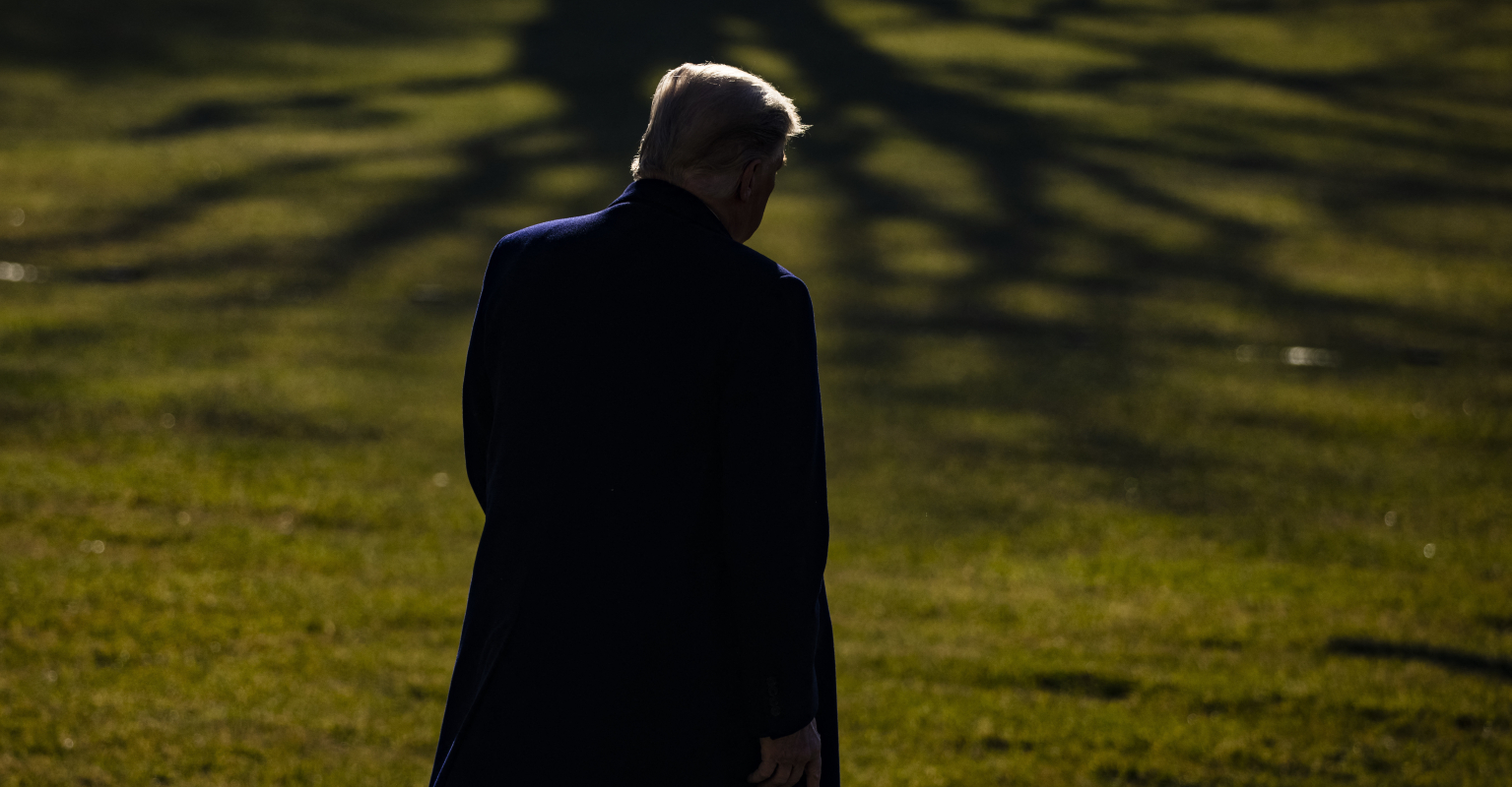 Trump says 'we will be back' after leaving White House for final time as President