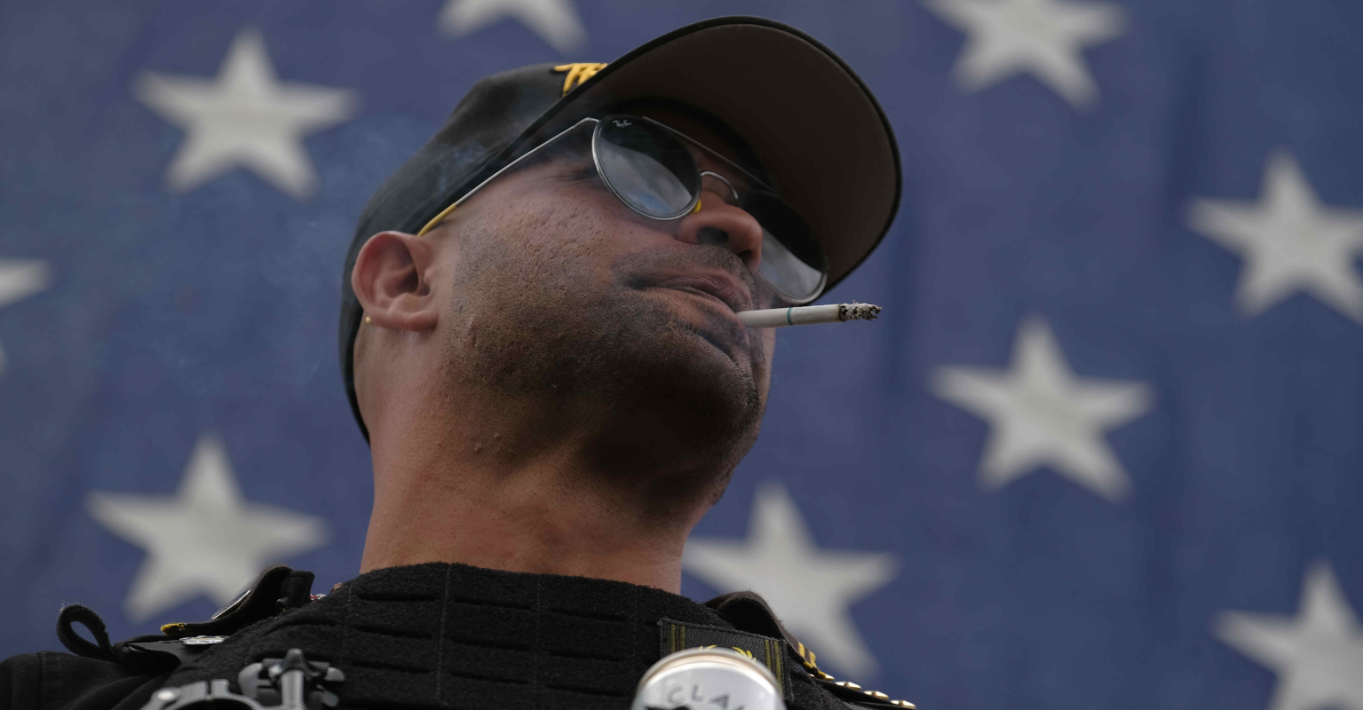 Proud Boys leader arrested for allegedly burning a Black Lives Matter flag