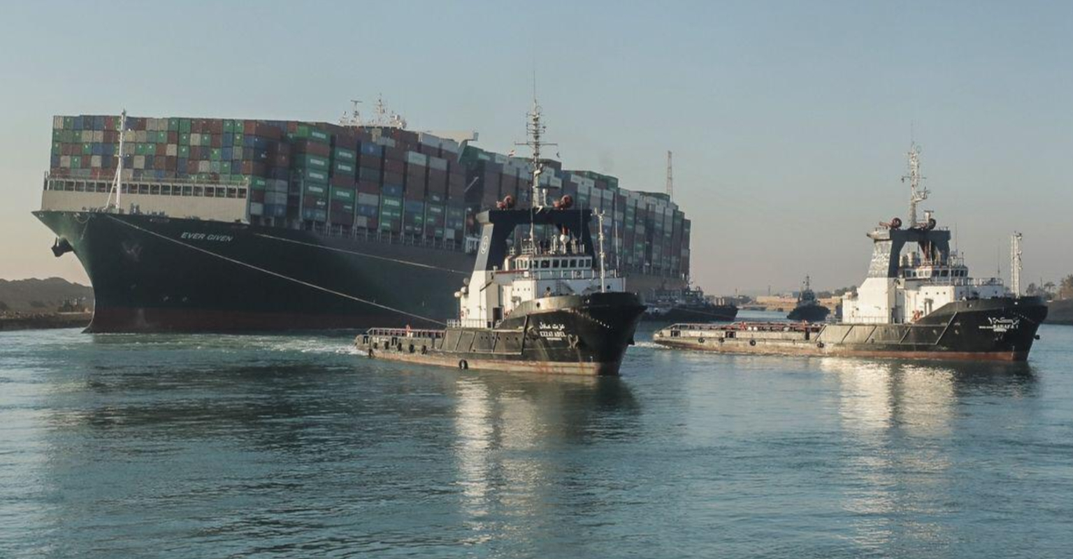 Suez Canal: The Ever Given is still stuck, but 'the stern has been freed'