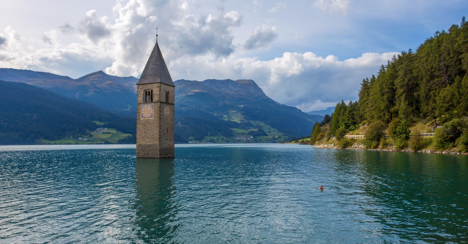 Lost village in Italy emerges from lake after more than 70 years underwater
