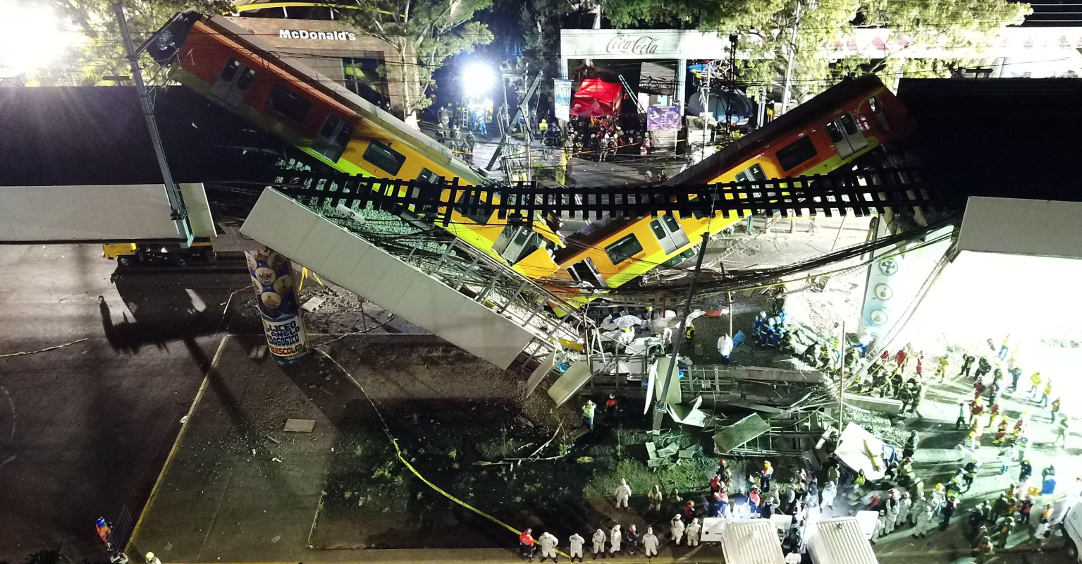 At least 23 dead and 70 injured in overpass collapse in Mexico City