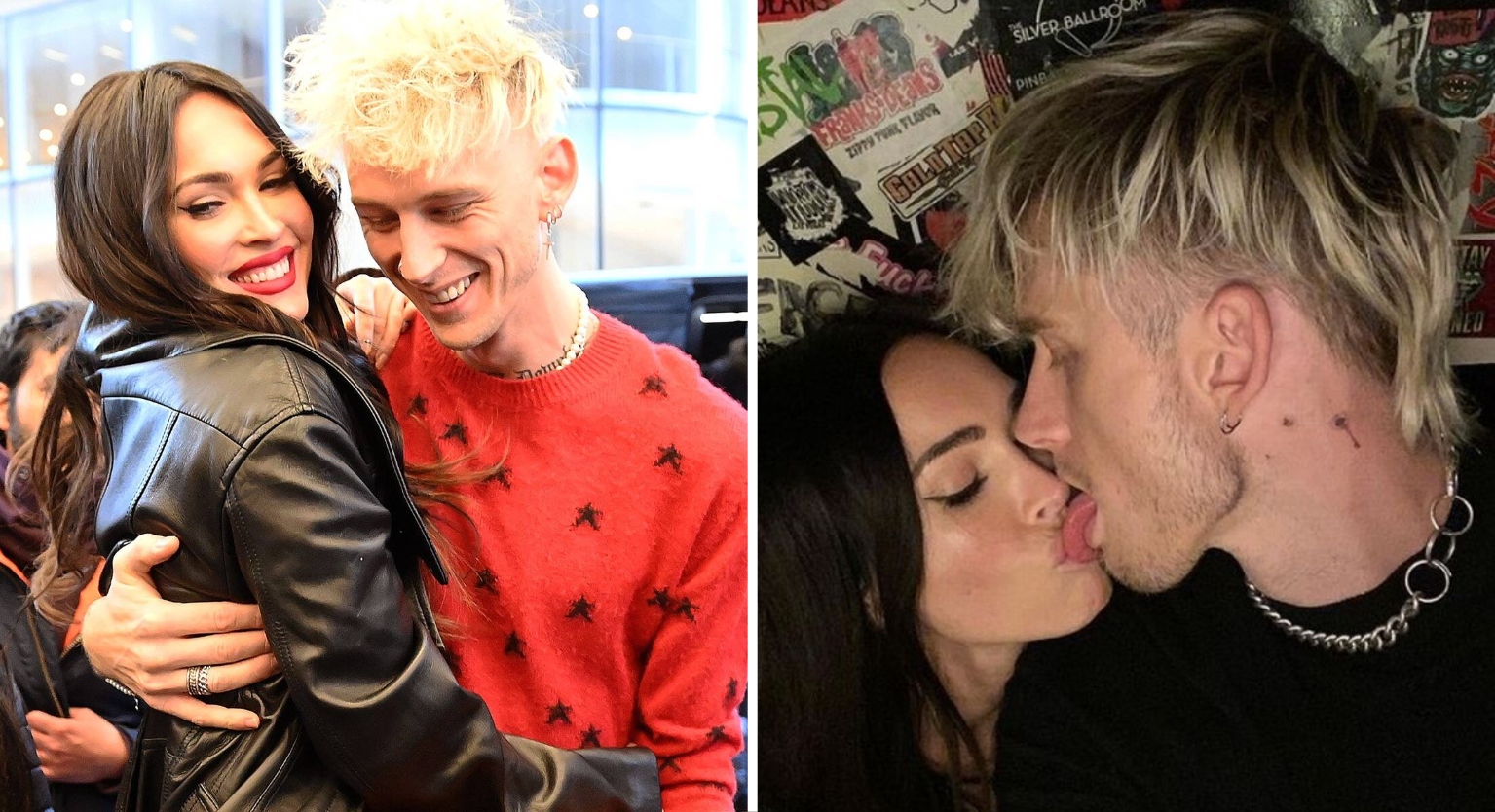 Machine Gun Kelly And Megan Fox's First Kiss Was Just Breathing Into