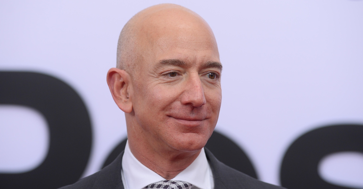 Jeff Bezos, 57, shows off muscular physique on romantic getaway with girlfriend Lauren Sanchez