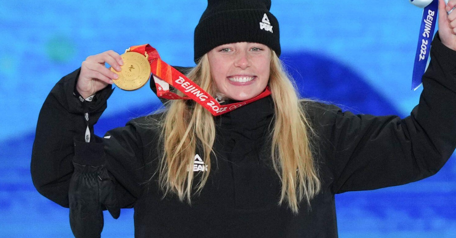 Dad's 'hilarious' live reaction to daughter winning first-ever Gold at Olympics has viewers in hysterics