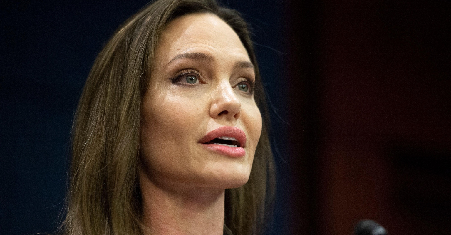 Angelina Jolie spotted in Ukraine