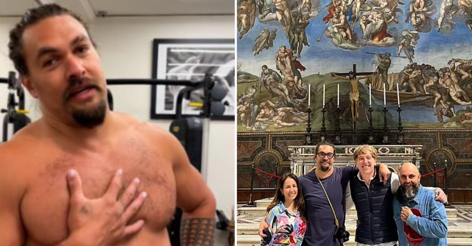 Jason Momoa Apologizes After Taking Photos Inside The Sistene Chapel