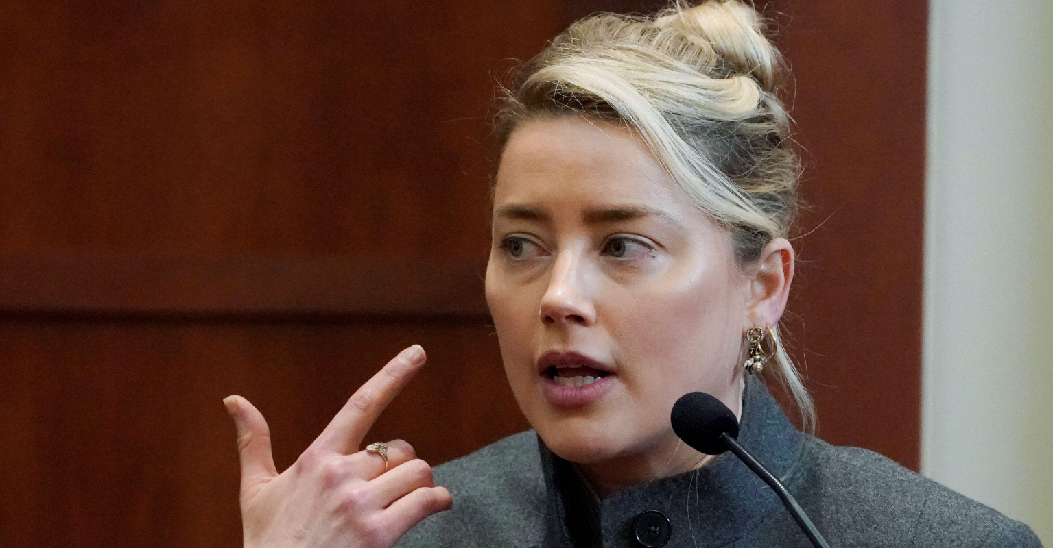 Amber Heard's makeup artist says she covered up actress' bruises for James Corden show
