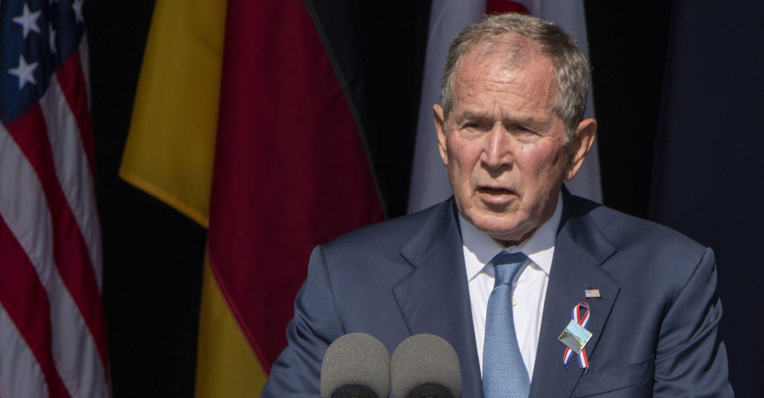 George Bush accidentally condemns 'unjustified and brutal' invasion of Iraq, instead of Ukraine