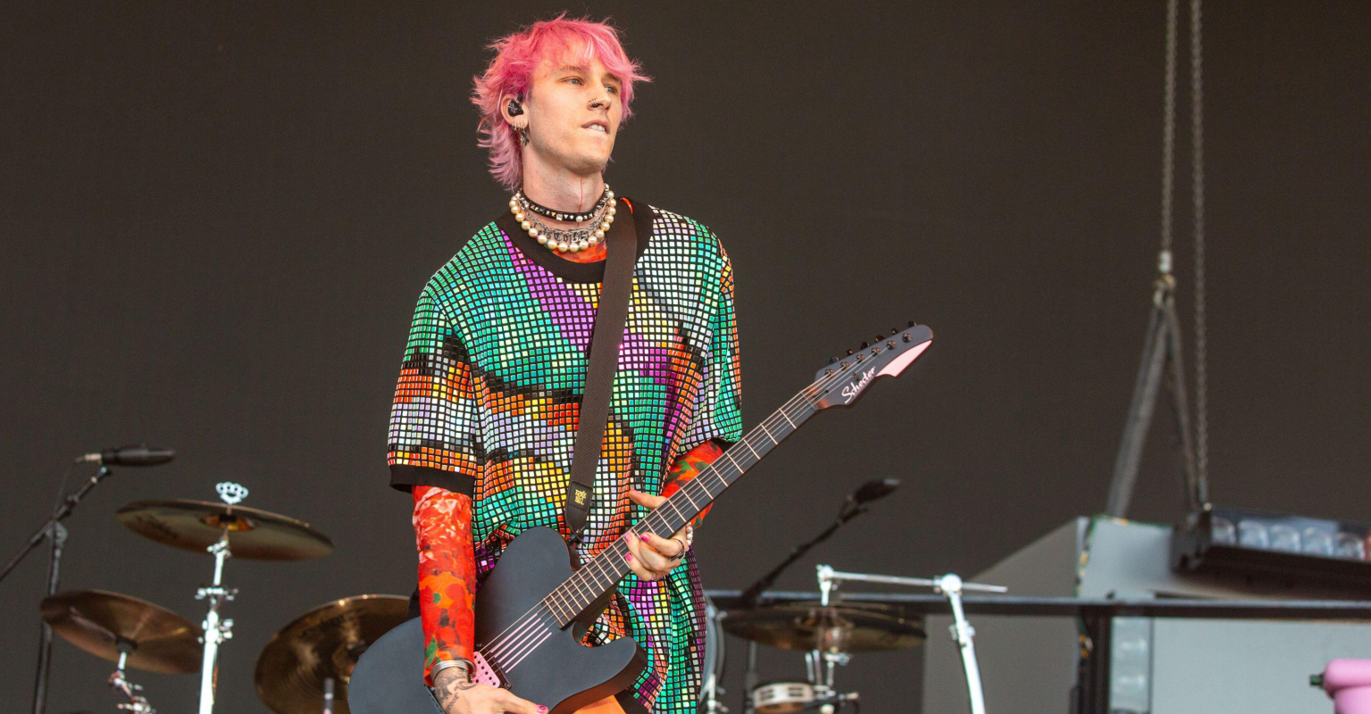 Machine Gun Kelly caught screaming at crew member before smashing glass against his head