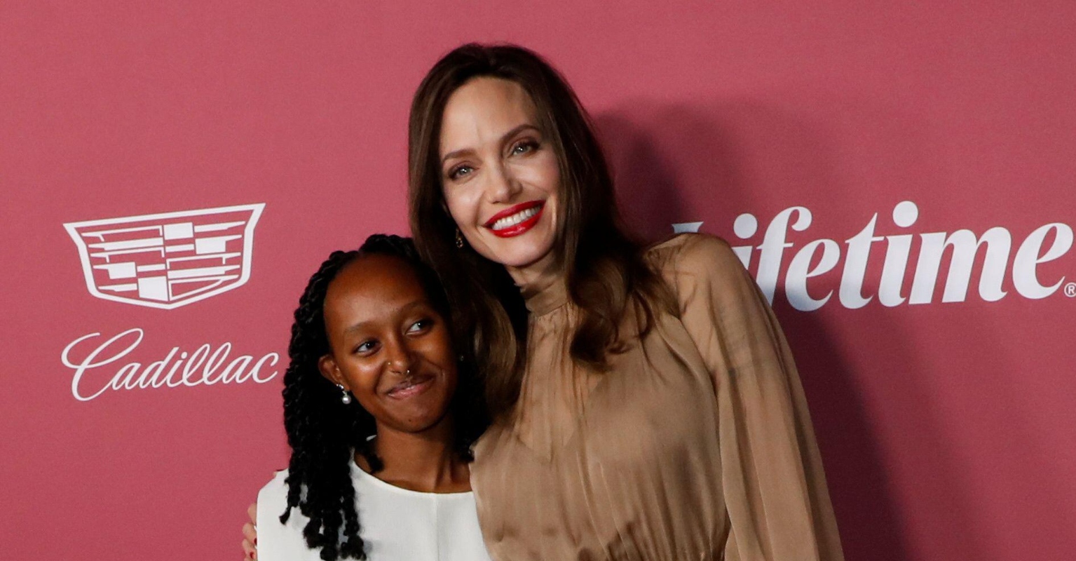 Emotional Angelina Jolie drops her daughter Zahara off at Spelman college
