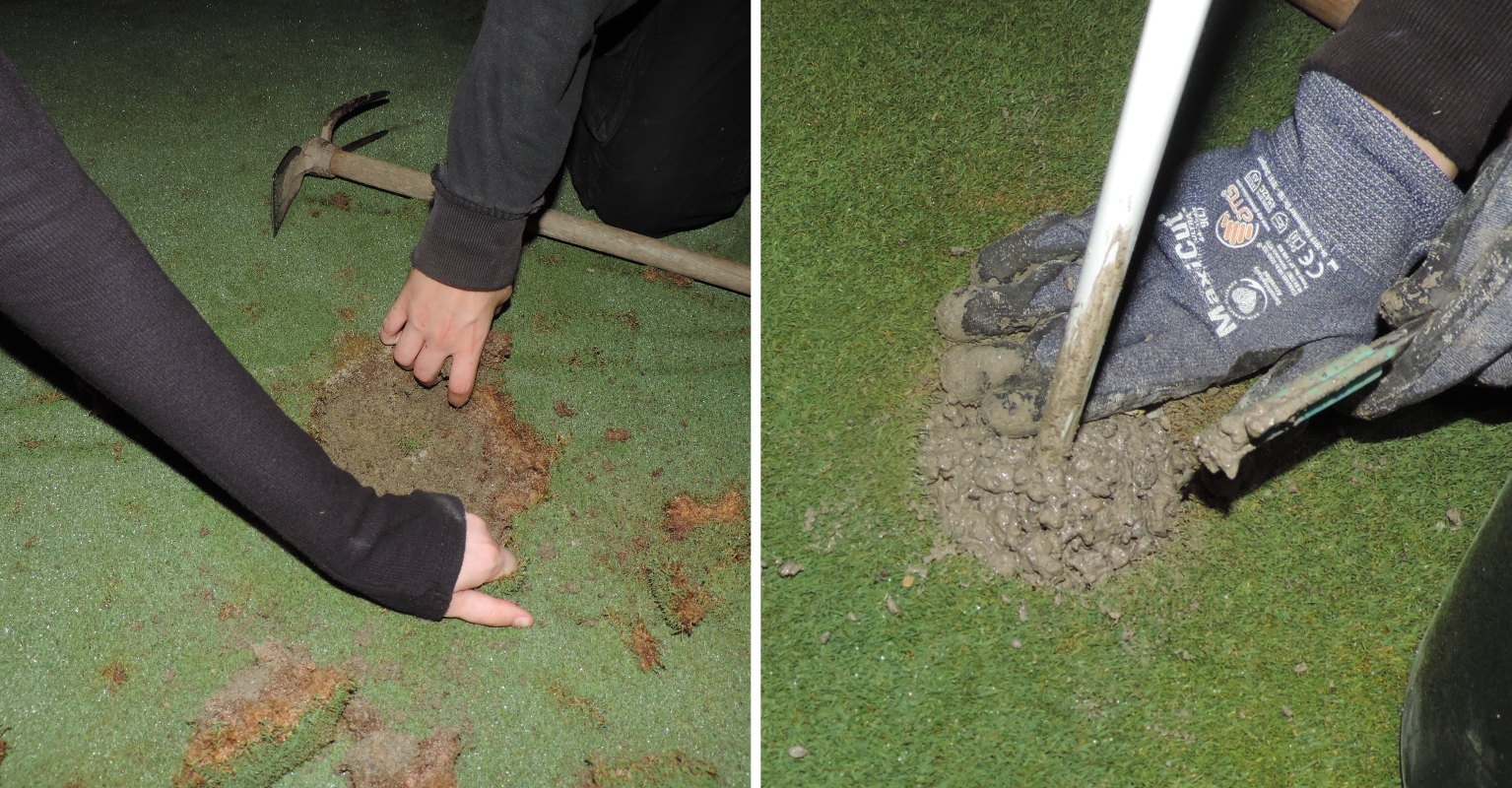 Climate activists fill golf holes with cement after water ban exemption