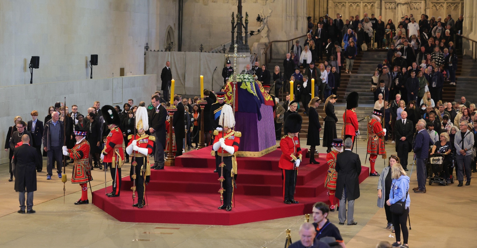 Viewers erupt with praise for Queen's youngest grandchild, 14, as he observes vigil beside her coffin
