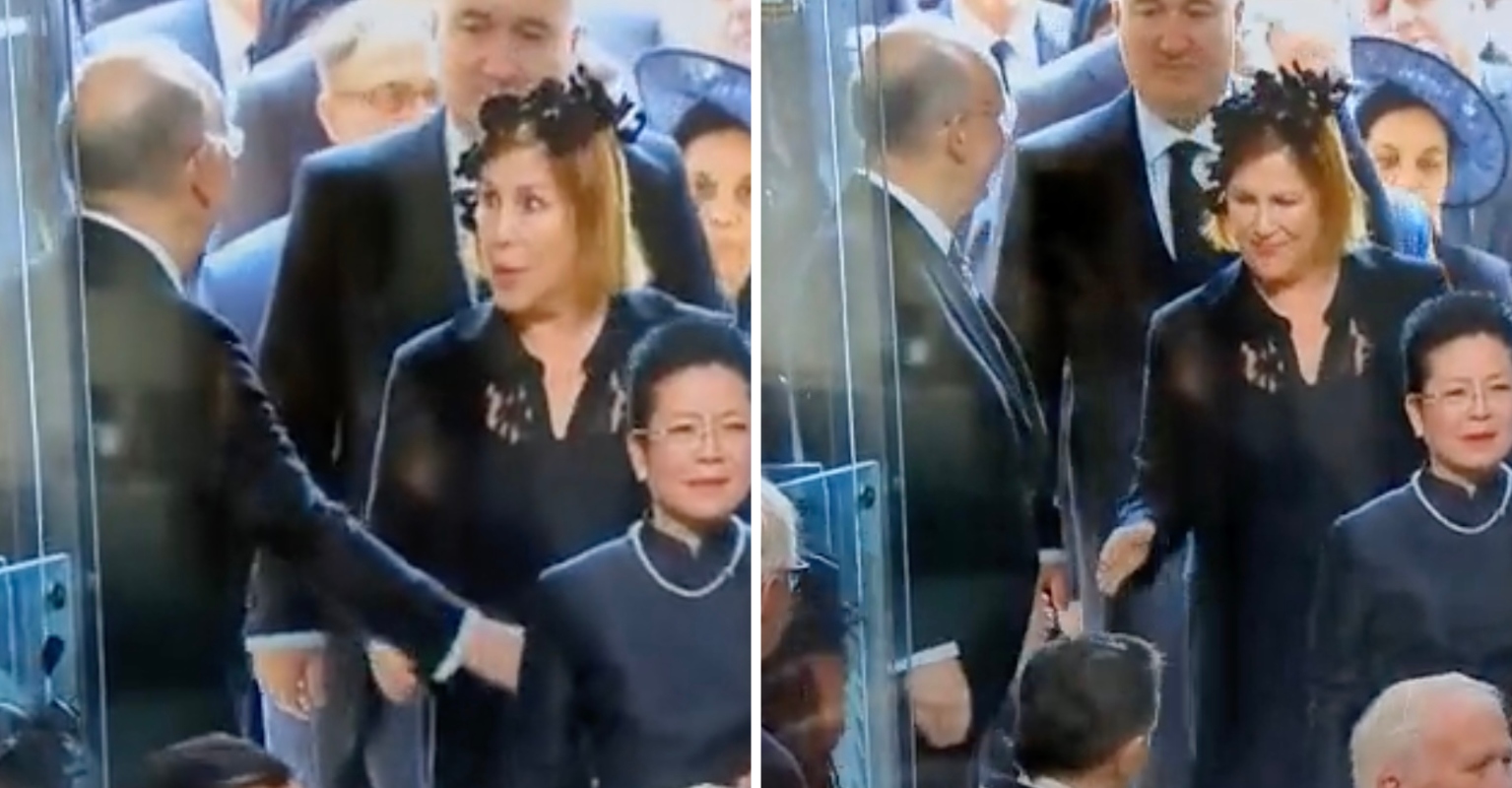 Viewers Cringe As They Spot Queen's FuneralGoer Denied A Handshake VT