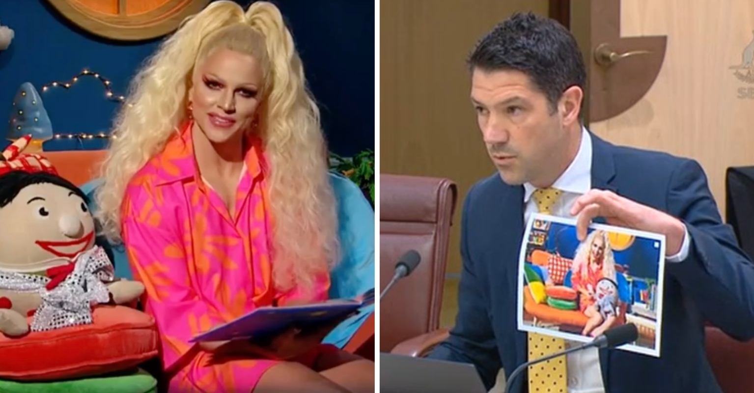 Drag queen calls out senator who accused her of 'grooming' children