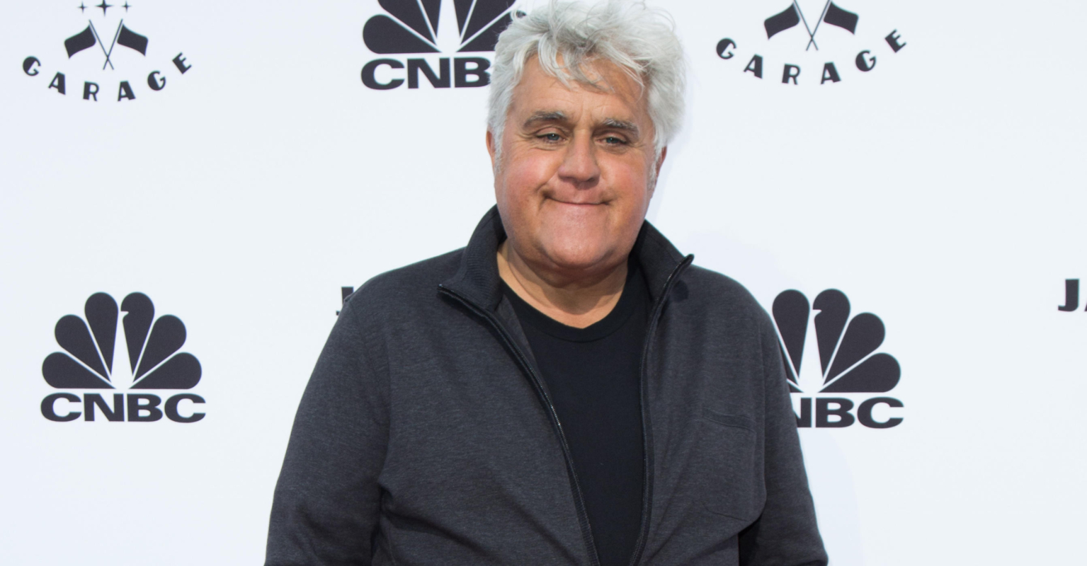Jay Leno seen in first photo since suffering severe burns from gasoline fire