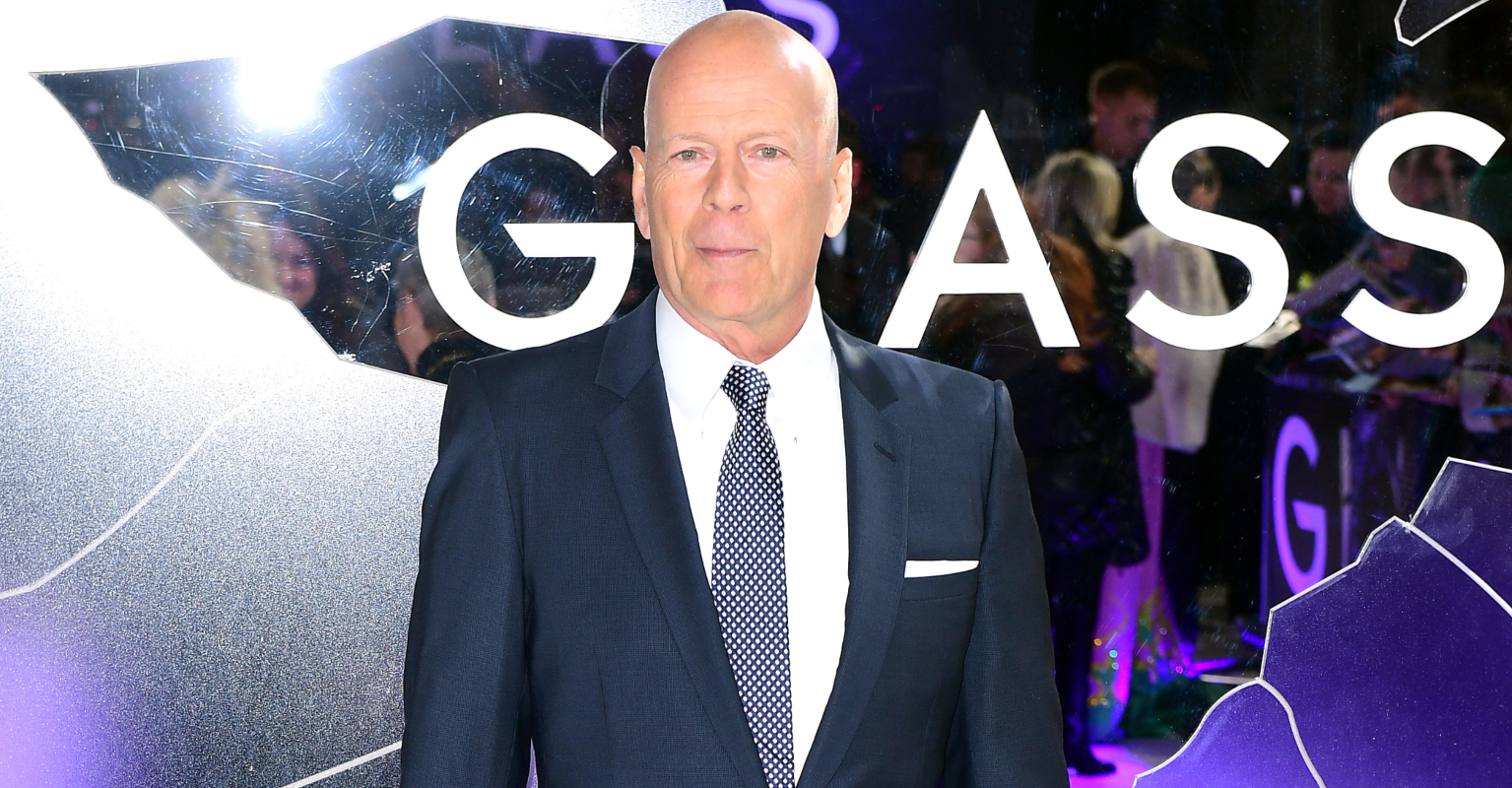Bruce Willis poses with ex Demi Moore, wife Emma Heming Willis, and all his kids in rare family photo