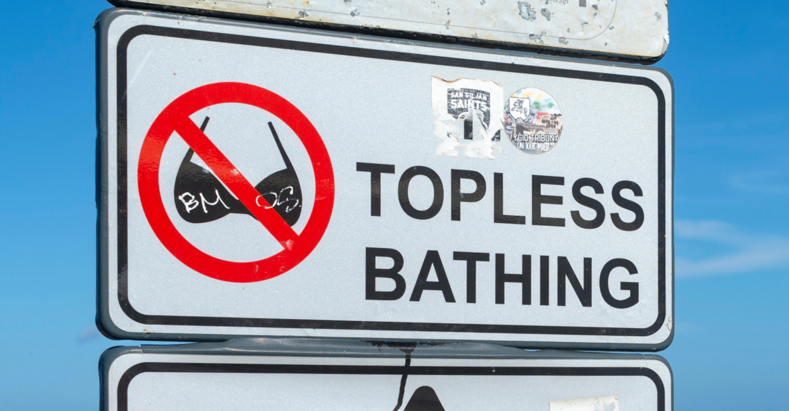 Actor Kathleen Ebbs furious as people complain about them bathing topless: 'There's children around'