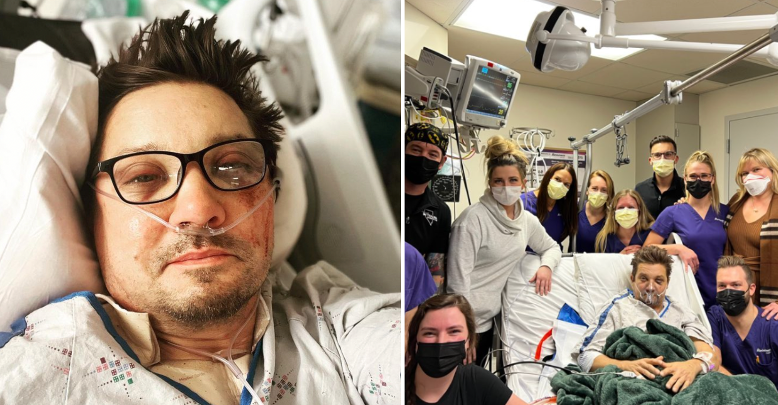 Jeremy Renner Thanks Hospital Staff In New Photo Update Following Snow