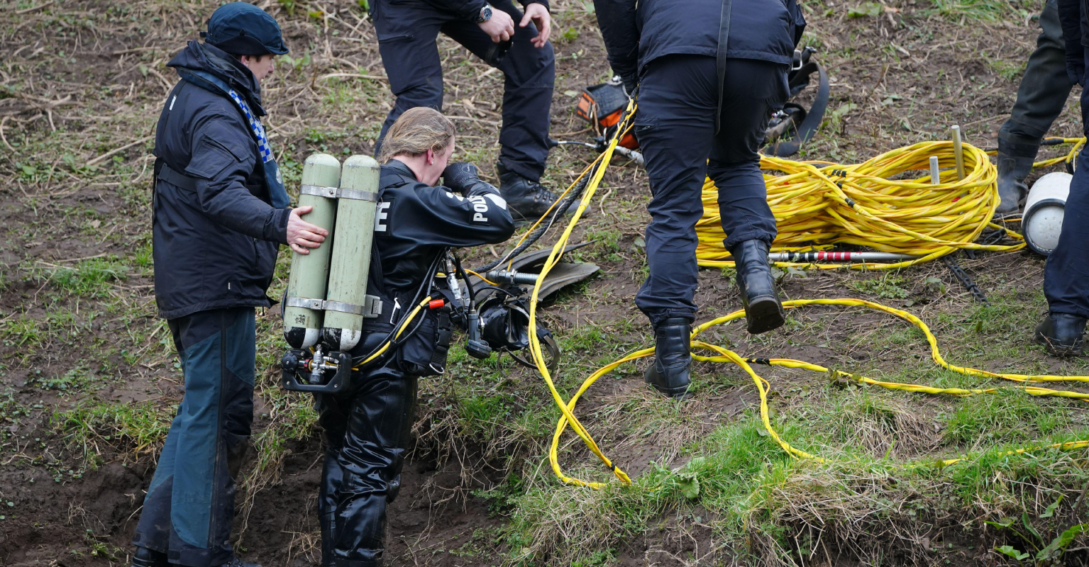 Police search river and seal off scene in hunt for missing dog walker Nicola Bulley