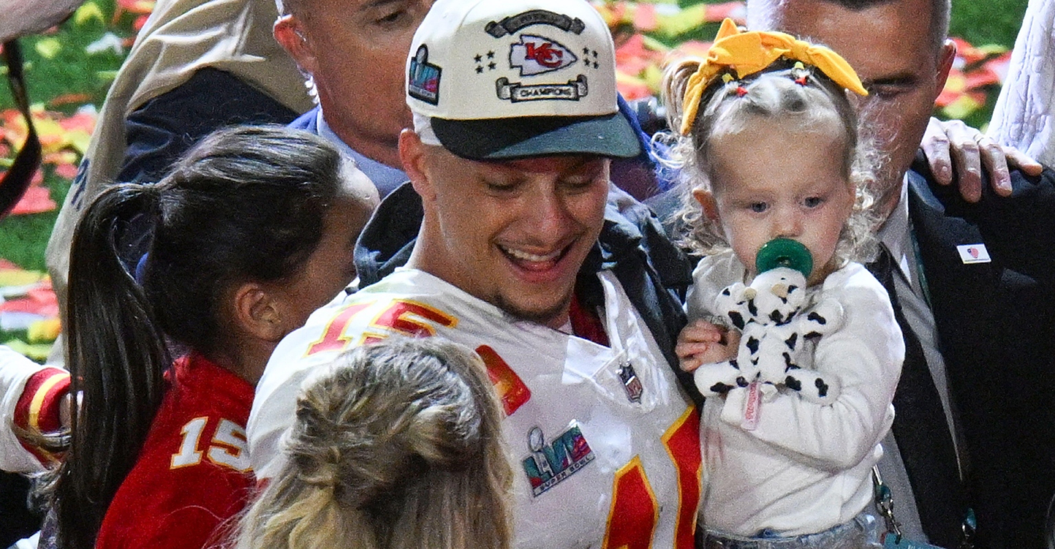 Patrick Mahomes celebrates Super Bowl win with adorable daughter