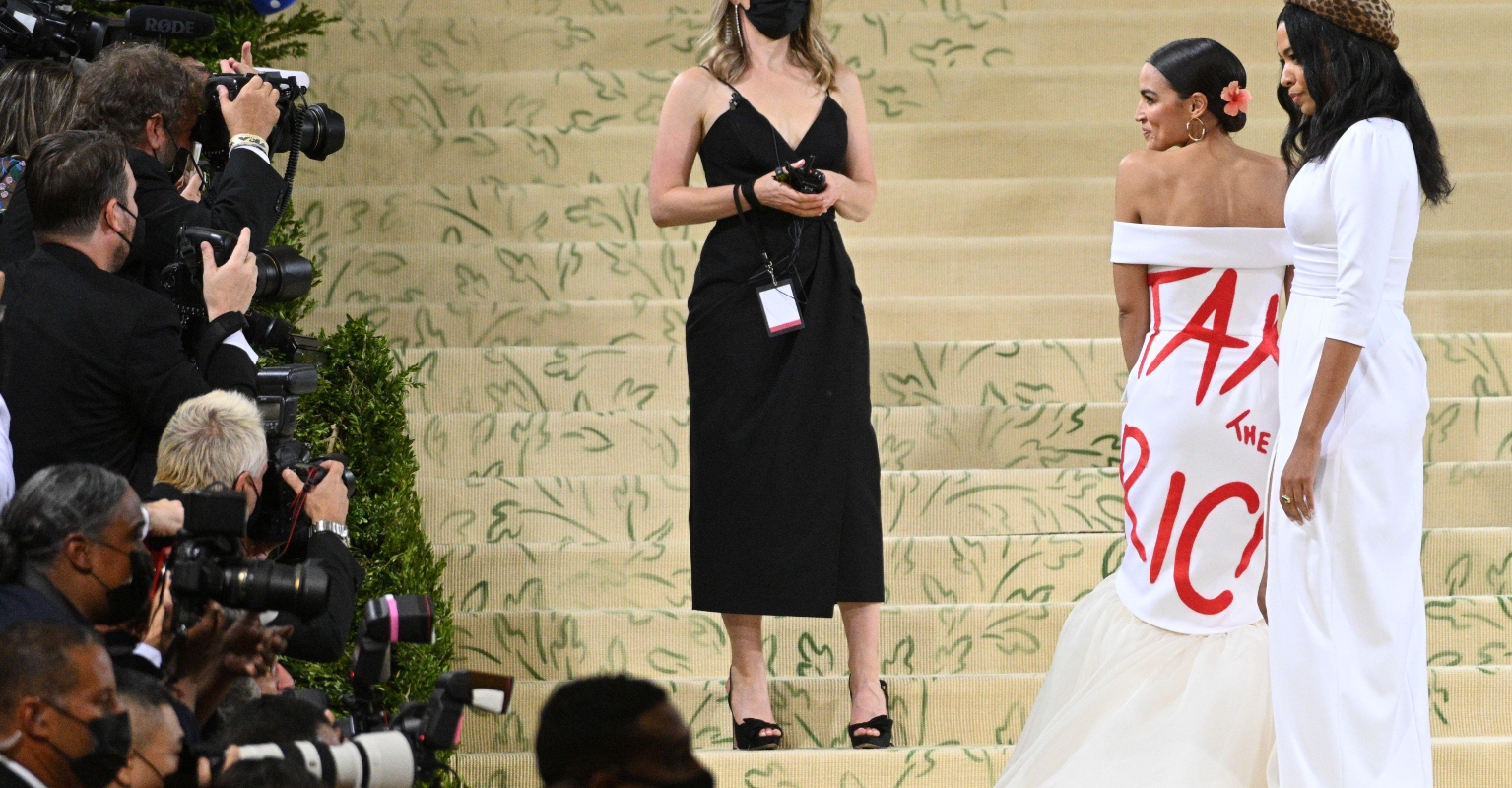 Alexandria Ocasio-Cortez under investigation over 'Tax the Rich' Met Gala dress