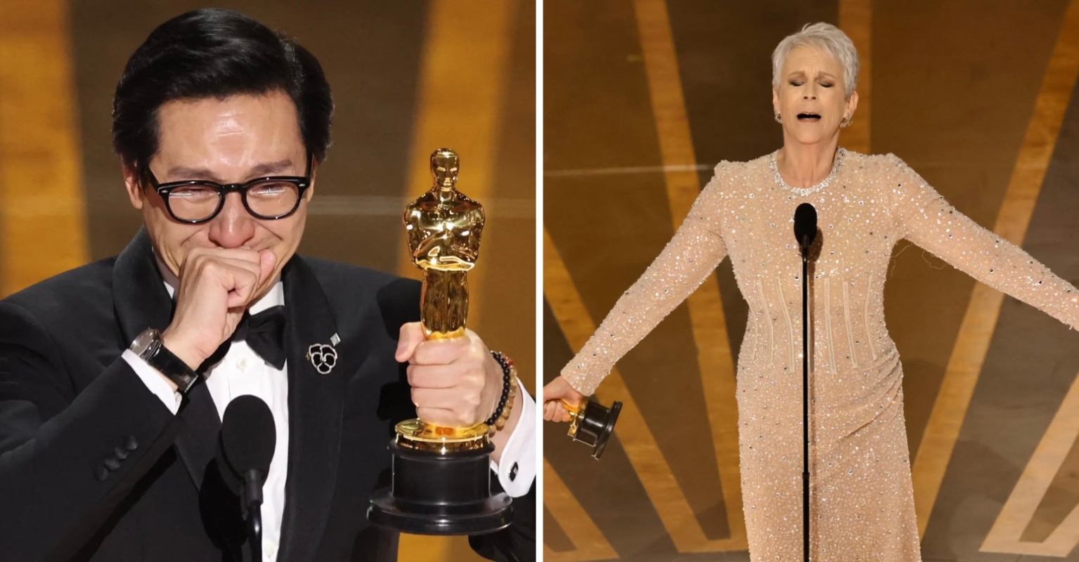 Oscars 2023 Ke Huy Quan And Jamie Lee Curtis Win Best Supporting