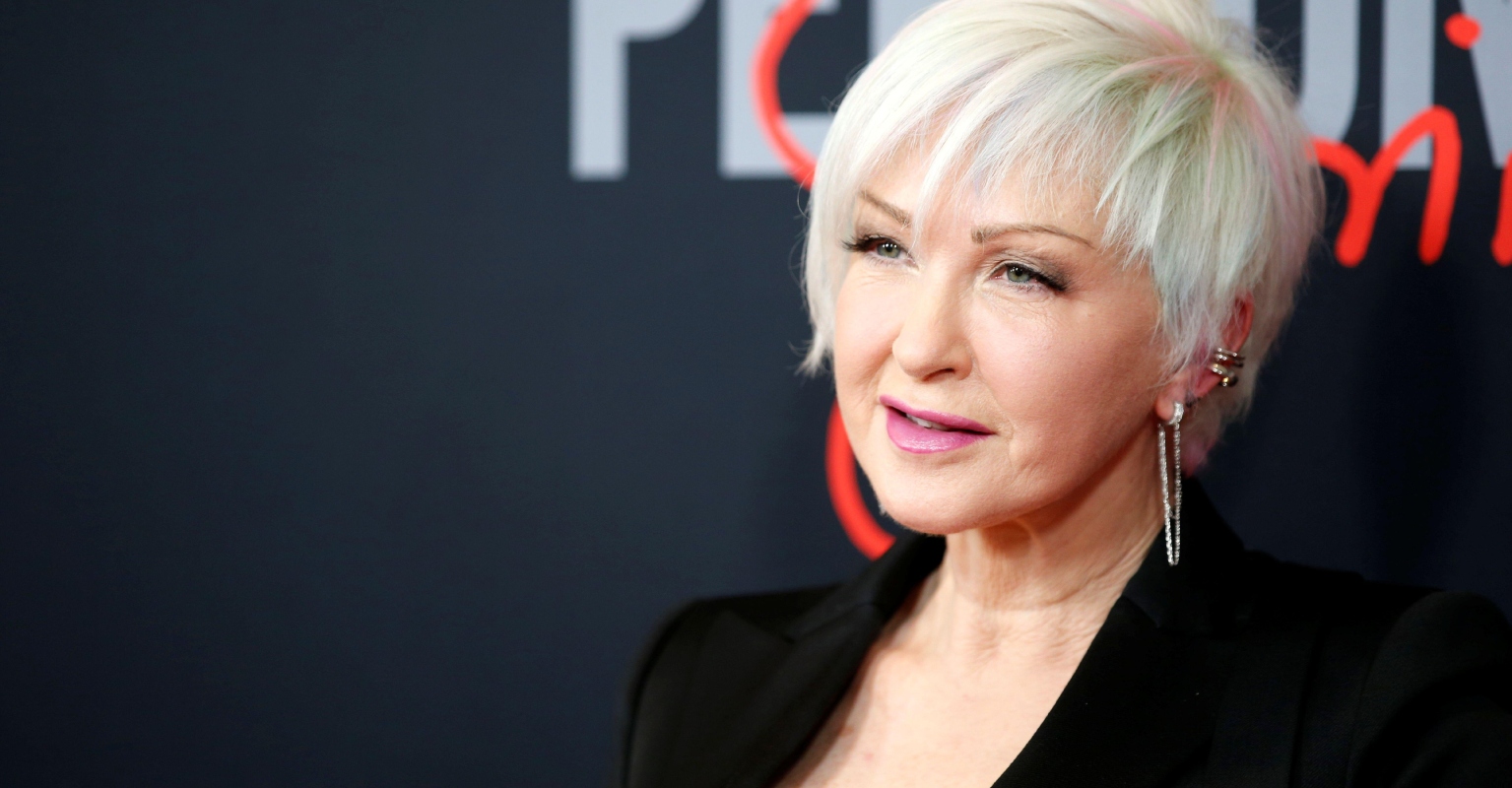 Cyndi Lauper, 69, rocks a purple mohawk during performance