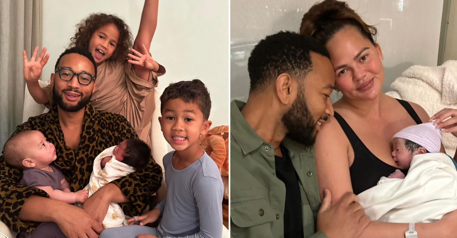 John Legend Shares Adorable First Photo With All Four Children After