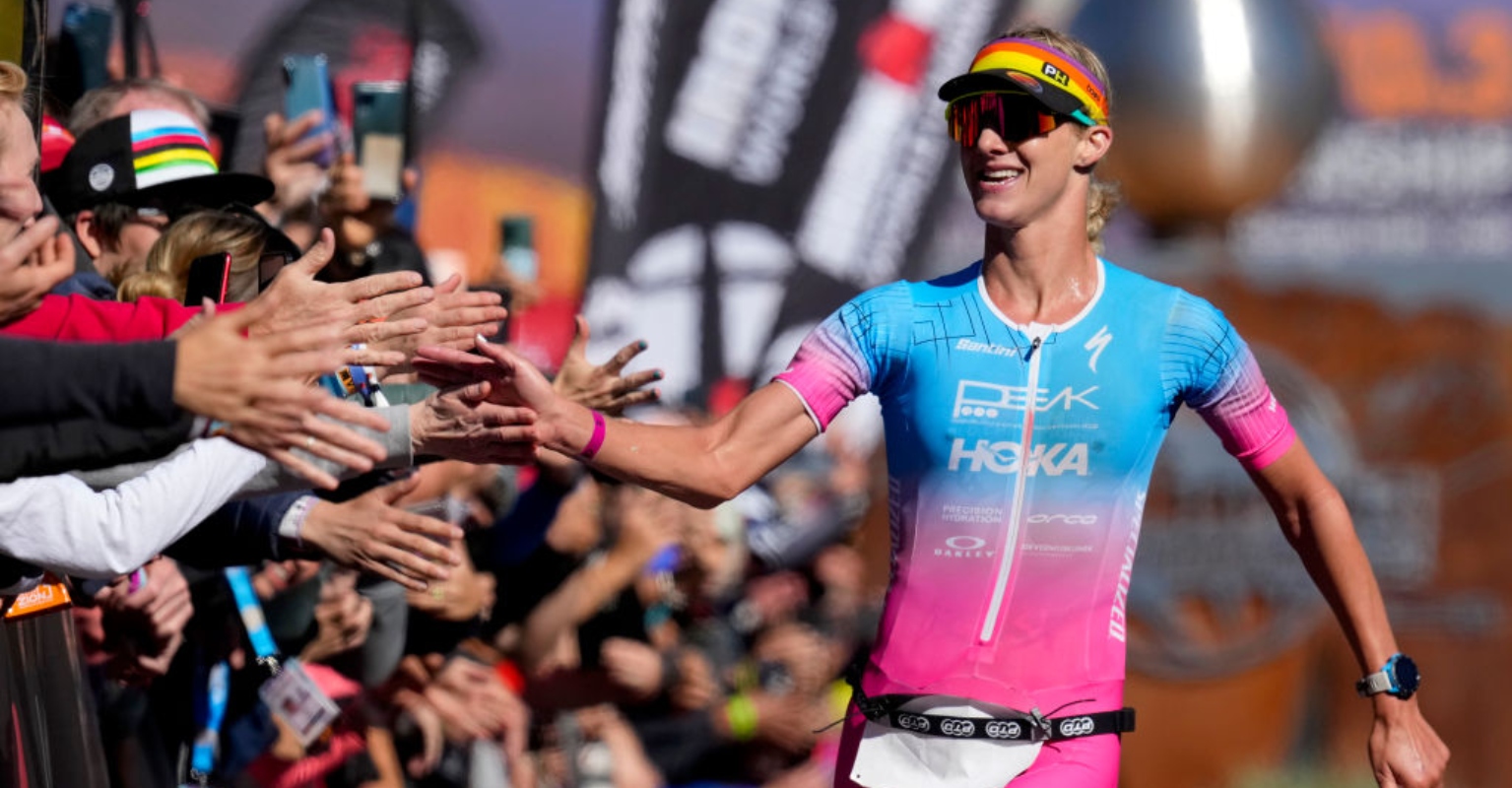 Triathlete flooded with praise after proudly sharing 'beautiful' photo of her bleeding through swimsuit while on her period