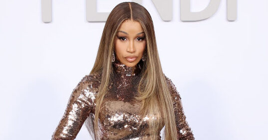 Microphone Cardi B launched at a fan in Las Vegas goes up for auction for charity