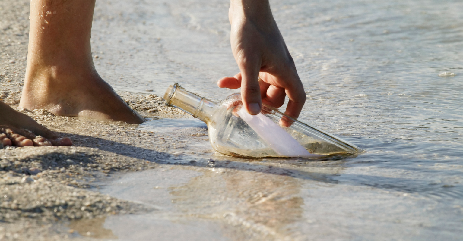 Couple makes morbid discovery after finding what they thought was a 'message in a bottle'