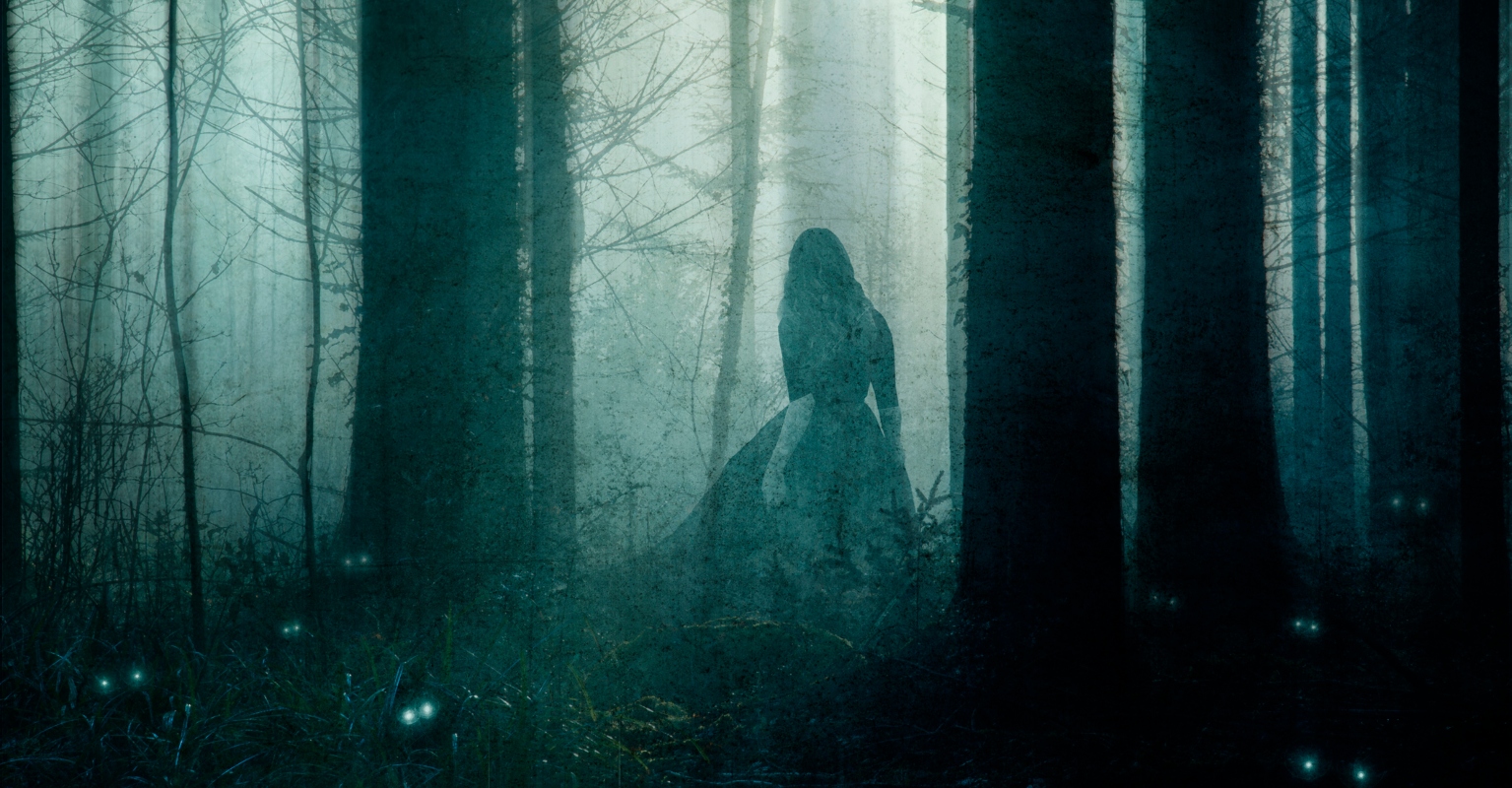 Couple walking dog come across sinister figure and people are divided as to what it is