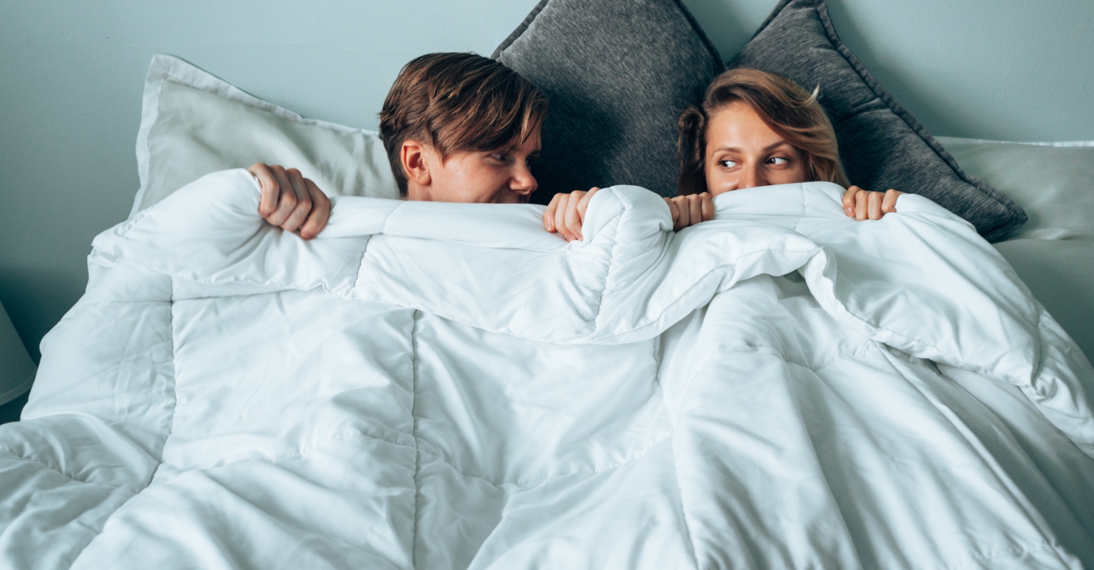 Mom reveals she 'played dead' after her children walked in on her 'mid thrust'