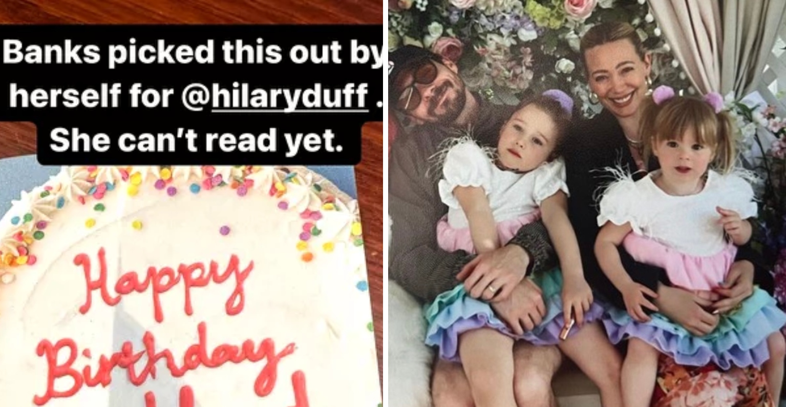 Hilary Duff Shares NSFW Birthday Card Her 5YearOld Daughter Picked