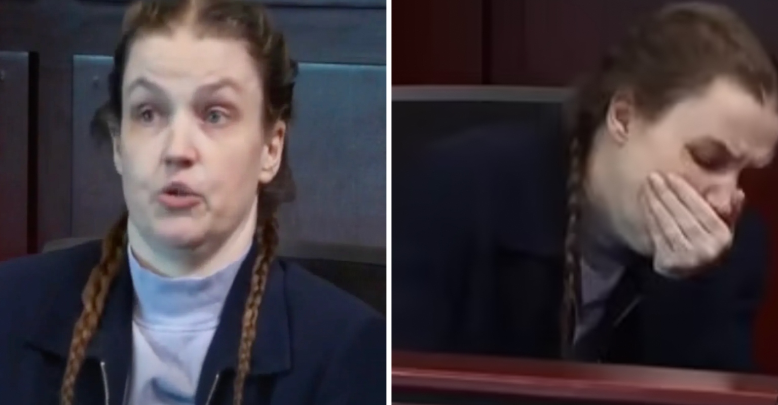 Woman Throws Up On Stand As She's Shown Photos Of Disabled Son She