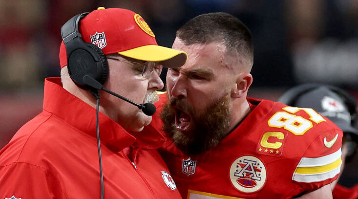 Jason Kelce tells Travis he ‘crossed the line’ after screaming at coach Andy Reid at Super Bowl