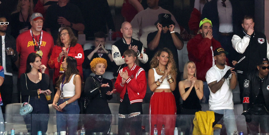 Taylor Swift and Blake Lively's hilarious reaction to being caught on camera at the Super Bowl