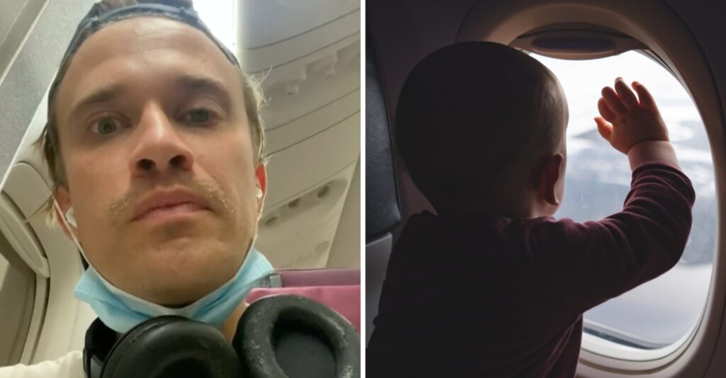 People Call For Child-Free Flights As Passenger Films Baby Crying Non ...